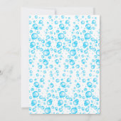 かわいいキッズバブル誕生日パーティーの招待状 招待状 (裏面)