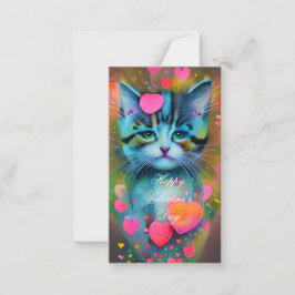 かわいいキッズバレンタインデン ノートカード