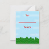 かわいいキッズバレンタインデー恐竜Tレックス教室 ノートカード (裏面)