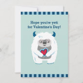 かわいいキッズバレンタインモンスター シーズンカード (正面)