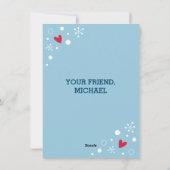 かわいいキッズバレンタインモンスター シーズンカード (裏面)