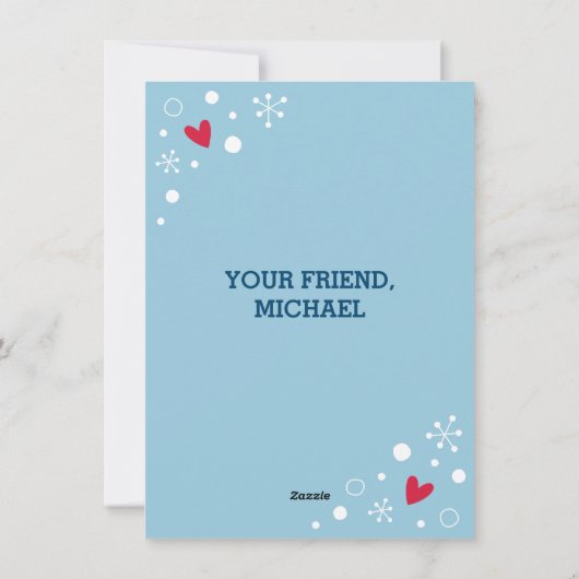 かわいいキッズバレンタインモンスター シーズンカード (裏面)