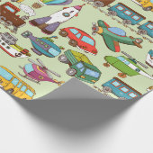 かわいいキッズパターン ラッピングペーパー (角)