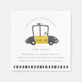 かわいいキッズパトカー任意の年齢の誕生日おもしろい事実 スタンダードカクテルナプキン (正面)