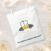 かわいいキッズパトカー任意の年齢の誕生日おもしろい事実 フェイバーバッグ (クリップ留めされた状態)