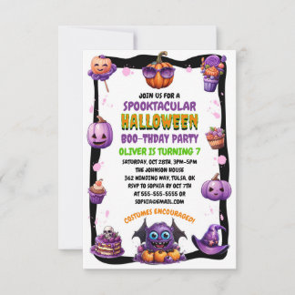 かわいいキッズパープルハロウィーン誕生日