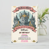 かわいいキッズヒーローボーイズガールズナイトに参加1st誕生日 招待状 (スタンド正面)