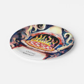 かわいいキッズピザ誕生日 ペーパープレート (アングル)