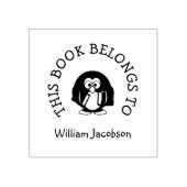かわいいキッズペンギン本この本は名前に属している ラバースタンプ (インプリント)
