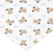 かわいいキッズホース納屋周囲の庭ファームアニマルズ ショートテーブルランナー (コーナー)