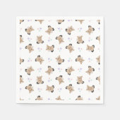 かわいいキッズホース納屋周囲の庭ファームアニマルズ スタンダードカクテルナプキン (正面)