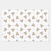 かわいいキッズホース納屋周囲の庭ファームアニマルズ ラッピングペーパーシート (正面)