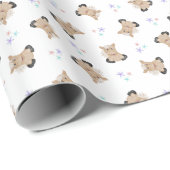 かわいいキッズホース納屋周囲の庭ファームアニマルズ ラッピングペーパー (ロールコーナー)