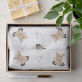 かわいいキッズホース納屋周囲の庭ファームアニマルズ 薄葉紙 (ギフト)