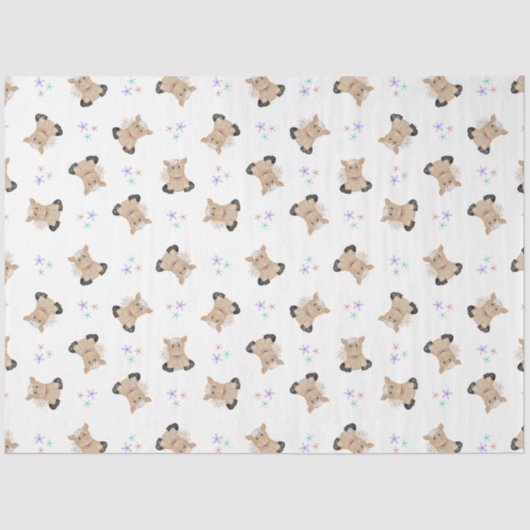 かわいいキッズホース納屋周囲の庭ファームアニマルズ 薄葉紙 (正面)