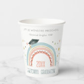 かわいいキッズボホレインボースタープレスクール卒業 紙コップ (正面)