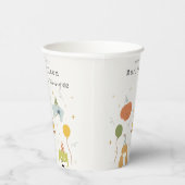 かわいいキッズポーティ子犬Any Age誕生日 紙コップ (右)