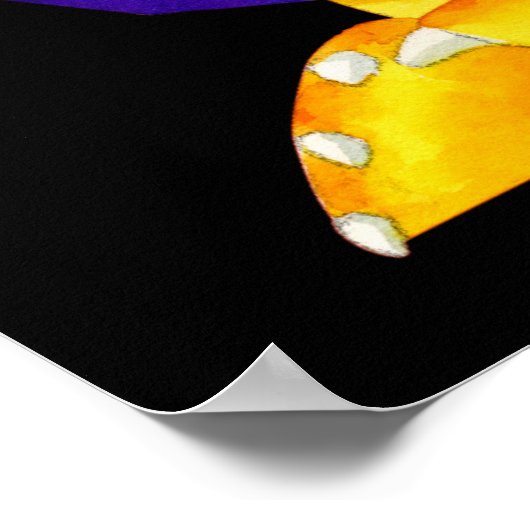 かわいいキッズマおもしろいニカルベビードラゴンアート ポスター (角)