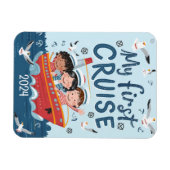 かわいいキッズマイファーストクルーズカスタム マグネット (横)