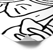 かわいいキッズマーメイドカラーリングポスター ポスター (角)