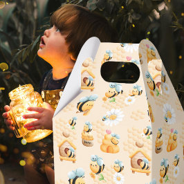 かわいいキッズミツバチのパターン フェイバーボックス