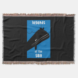 かわいいキッズムビーディック海の怪物 スローブランケット