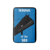 かわいいキッズムビーディック海の怪物 バスマット (正面縦)