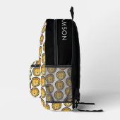 かわいいキッズライオンジャングルパターン プリントバックパック (右)