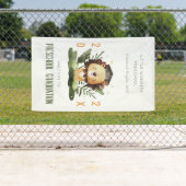 かわいいキッズライオン動物幼稚園の卒業へようこそ 横断幕 (インサイチュ)