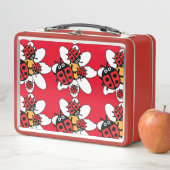 かわいいキッズラディバードファミリー メタルランチボックス (インサイチュ)