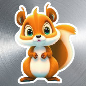 かわいいキッズリス森林動物マンガグラフィック シール