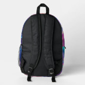 かわいいキッズ宇宙飛行士カスタム プリントバックパック (裏面)