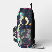 かわいいキッズ宇宙飛行士カスタム プリントバックパック (右)