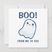 かわいいキッズ幽霊ハロウィーン シーズンカード (正面)