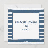 かわいいキッズ幽霊ハロウィーン シーズンカード (裏面)