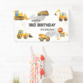 かわいいキッズ建築誕生日 横断幕 (インサイチュ)