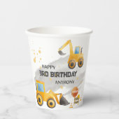 かわいいキッズ建築誕生日 紙コップ (正面)