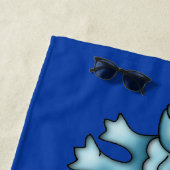 かわいいキッズ恐竜おもしろい ビーチタオル (インサイチュ)