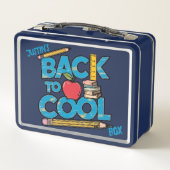 かわいいキッズ新学期 メタルランチボックス (裏面)