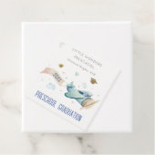 かわいいキッズ飛行機スカイスタープリスクール卒業 フェイバータグ (インサイチュ)