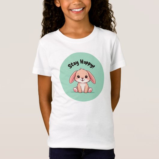 かわいいキッズTシャツデザインfor Stay Happy Tシャツ (正面)