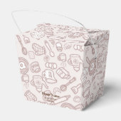 かわいいキッチンウェア ブラウン フェイバーボックス (裏面サイド)