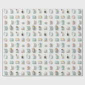 かわいいキッチンガジェットのアイコンのパターン ラッピングペーパー (フラット)