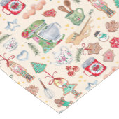 かわいいキッチンバッキングくるみ割りクッキー ショートテーブルランナー (コーナー)