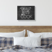 かわいいキッチン引用文ラップのキャンバスの壁アート キャンバスプリント (インサイチュ (寝室))