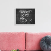 かわいいキッチン引用文ラップのキャンバスの壁アート キャンバスプリント (インサイチュ (リビング))