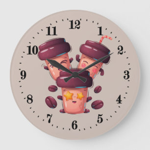 かわいいキッチン、ビジネスコーヒーショップ大時計 ラージ壁時計