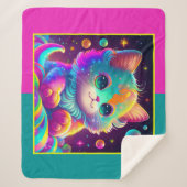 かわいいキットンシェルパブランケット シェルパブランケット (正面)