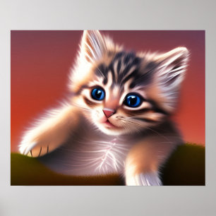 かわいいキットンAIフォトスタイル ポスター