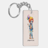 かわいいキッドゾンビ – かわいいハロウィーン(2) キーホルダー (正面左)